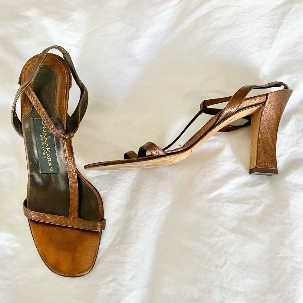 Donna Karan T-Strap Heels
